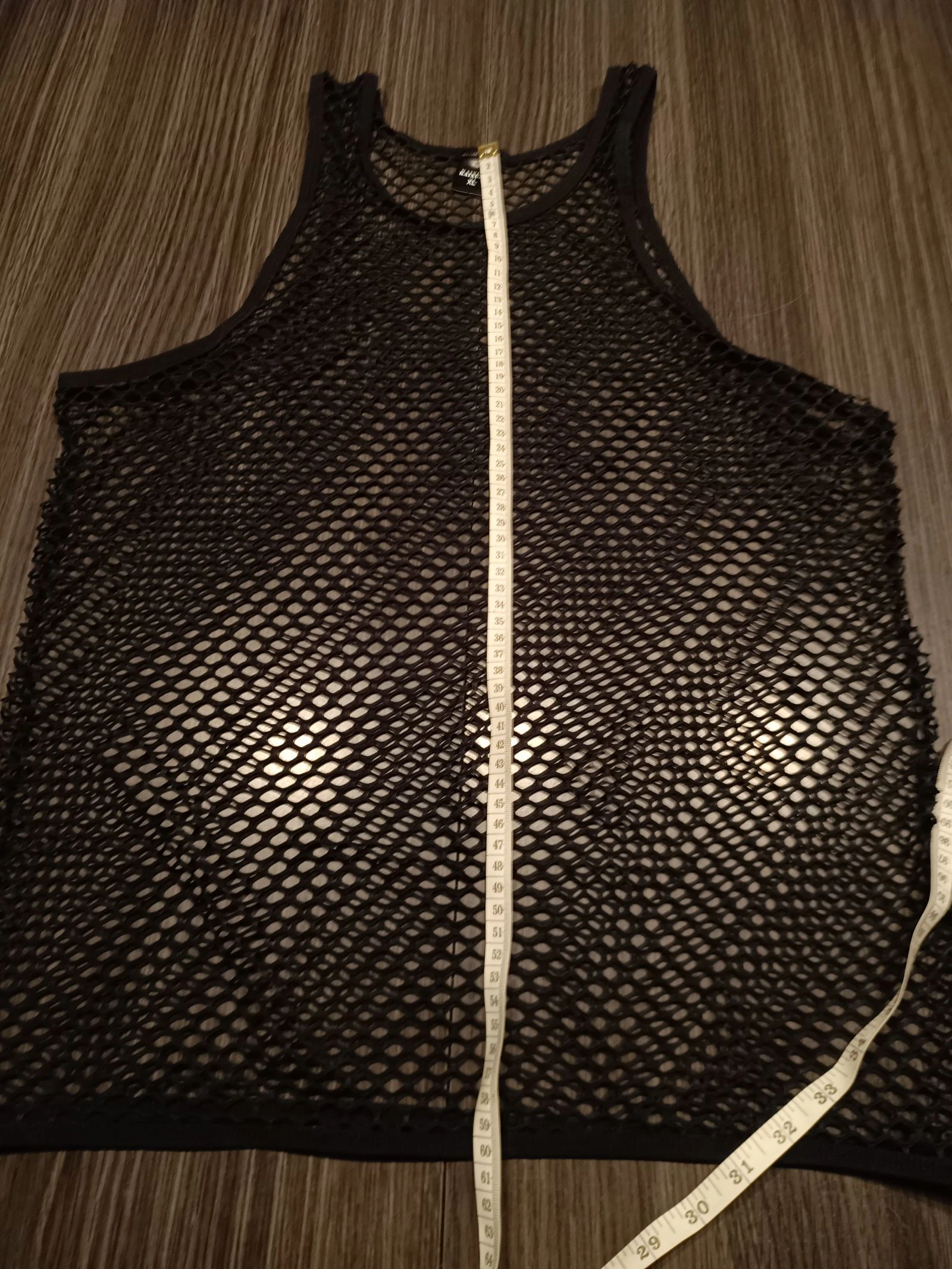 Heren zwart mesh gebreide tanktop – photo 8